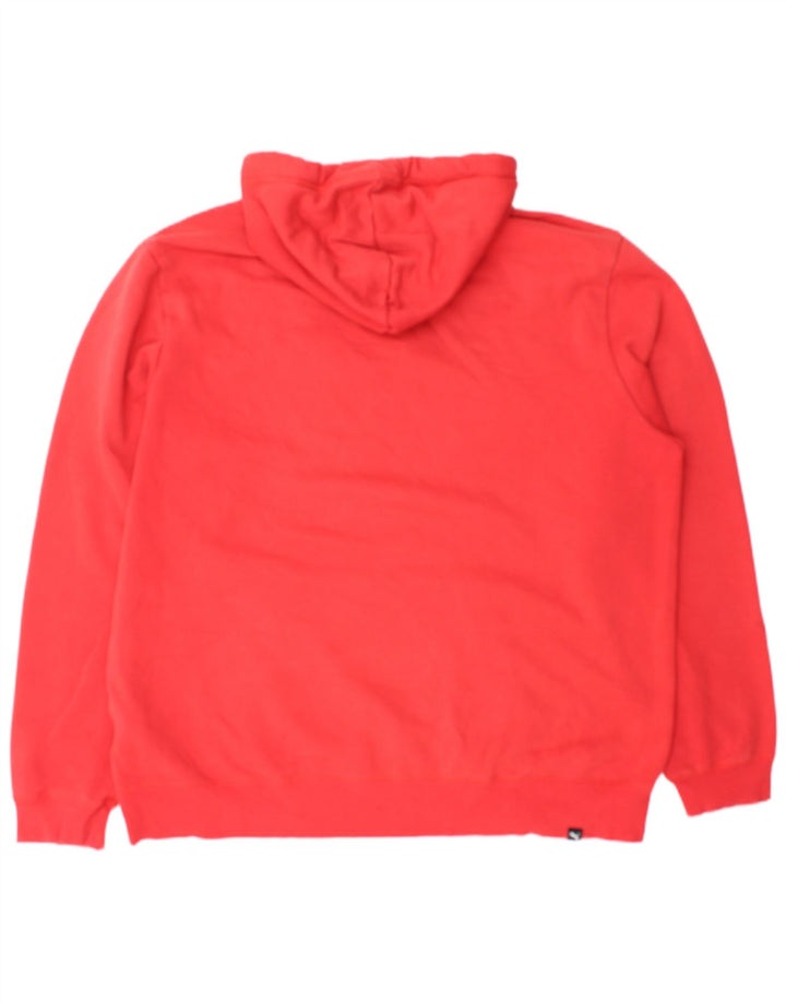 Puma Mens Hoodie Jumper XL Red Cotton