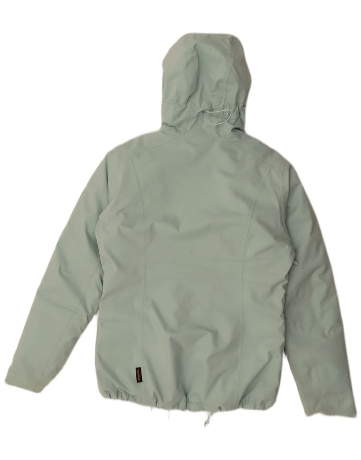 Jack Wolfskin Womens Hooded Oversized Padded Jacket UK 8/10 Small Green