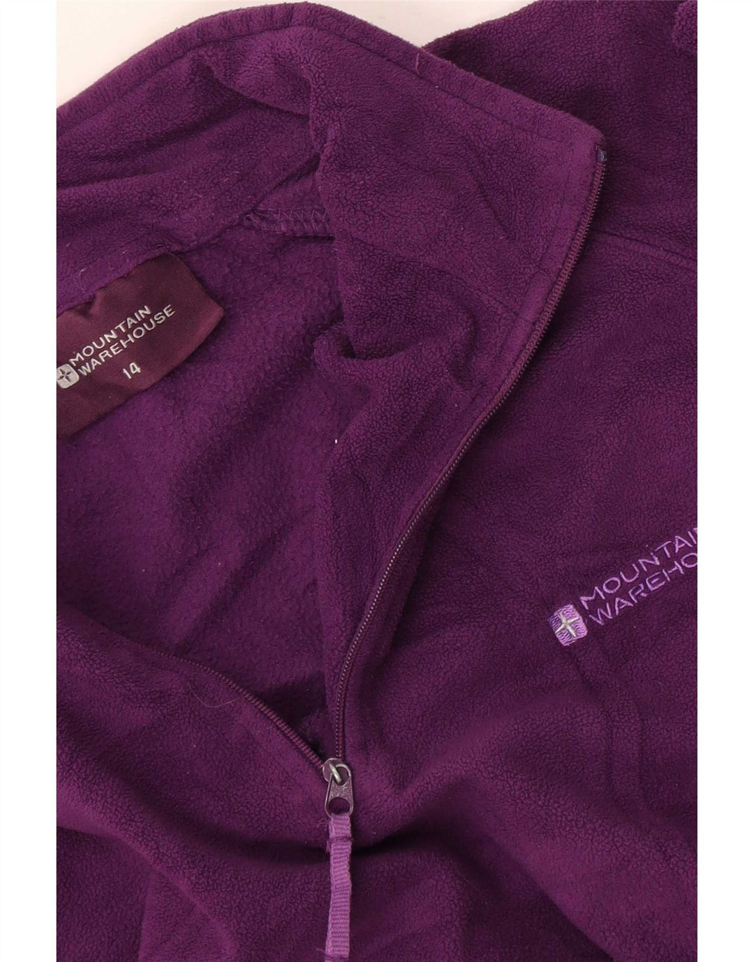 Mountain Warehouse Womens Zip Neck Fleece Jumper UK 14 Medium Maroon