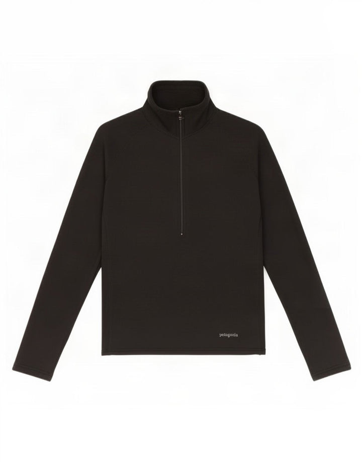 Patagonia Womens Zip Neck Pullover Tracksuit Top UK 10 Small Black