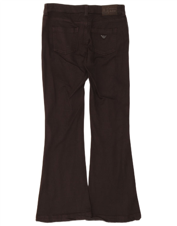 Armani Womens Flared Jeans W29 L30 Brown Modal