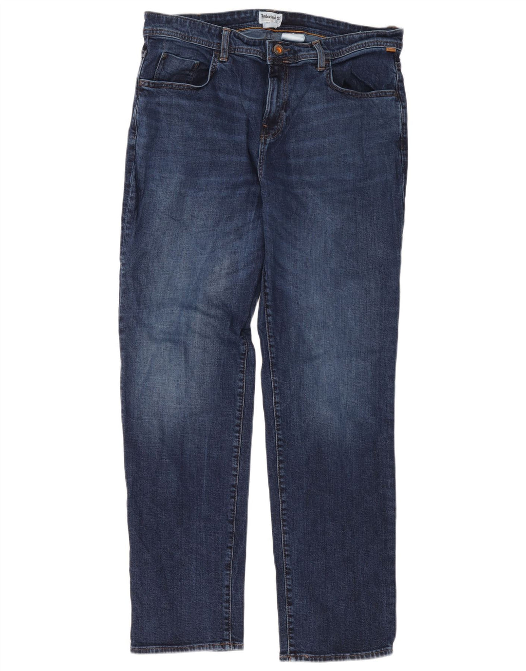 Timberland Mens Straight Jeans W36 L34 Navy Blue Cotton