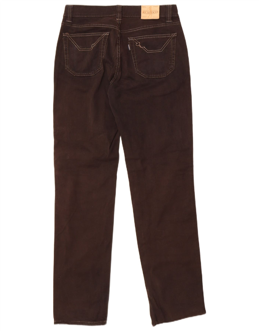Jeckerson Mens Straight Jeans W31 L33 Black Cotton