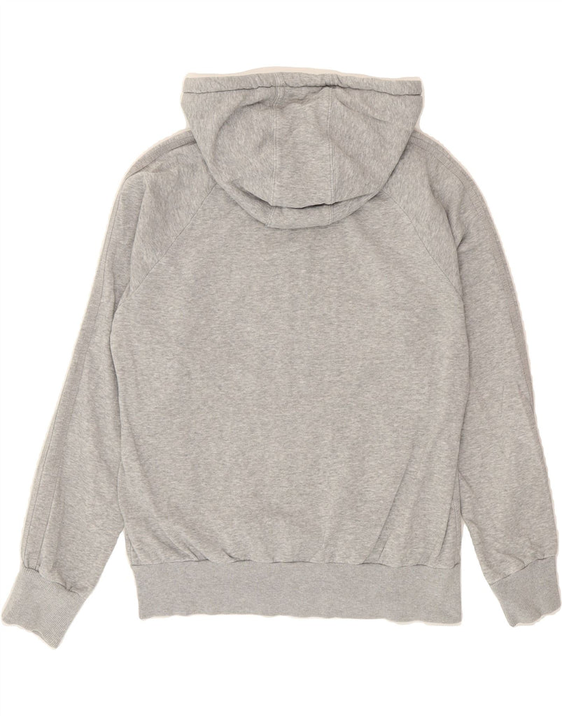 ADIDAS Womens Zip Hoodie Sweater EU 42 Large Grey Cotton Vintage Adidas and Second-Hand Adidas from Messina Hembry 