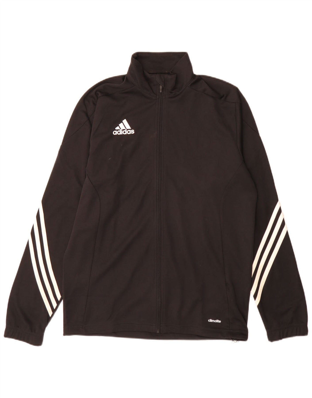 Adidas Mens Climalite Tracksuit Top Jacket Medium Black Polyester
