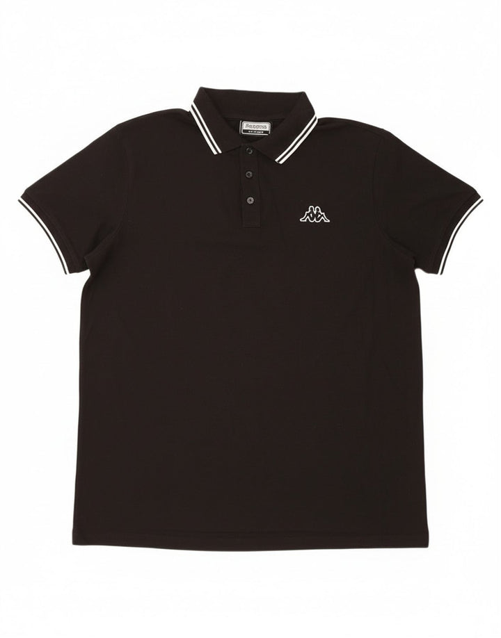 Kappa Mens Polo Shirt XL Black