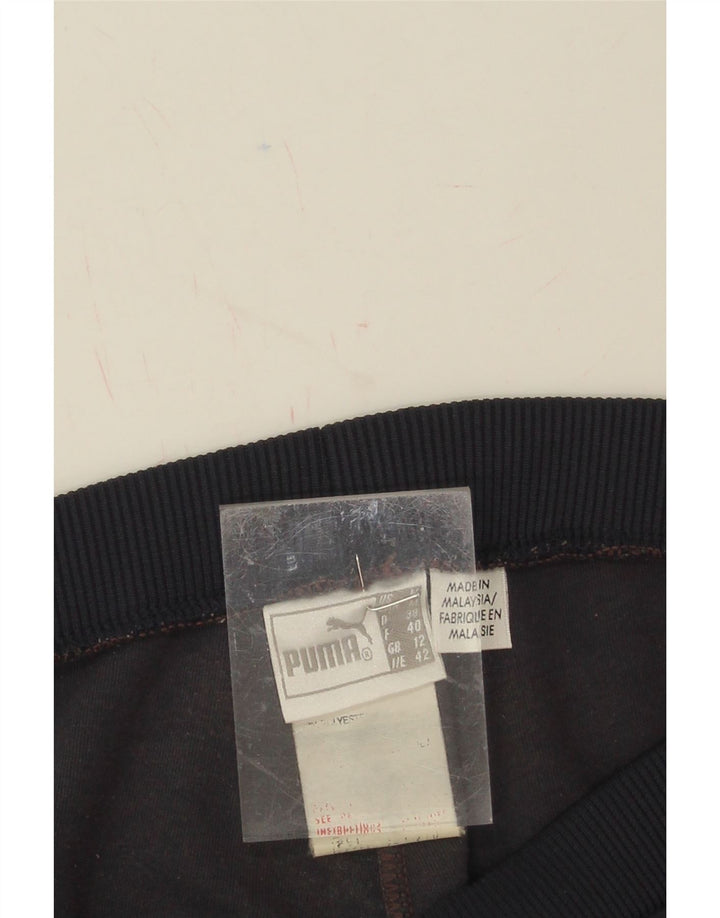 PUMA Womens Tracksuit Trousers UK 12 Medium  Navy Blue Colourblock Vintage Puma and Second-Hand Puma from Messina Hembry 