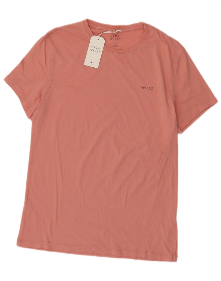 Jack Wills Mens T-Shirt Top Small Pink Cotton