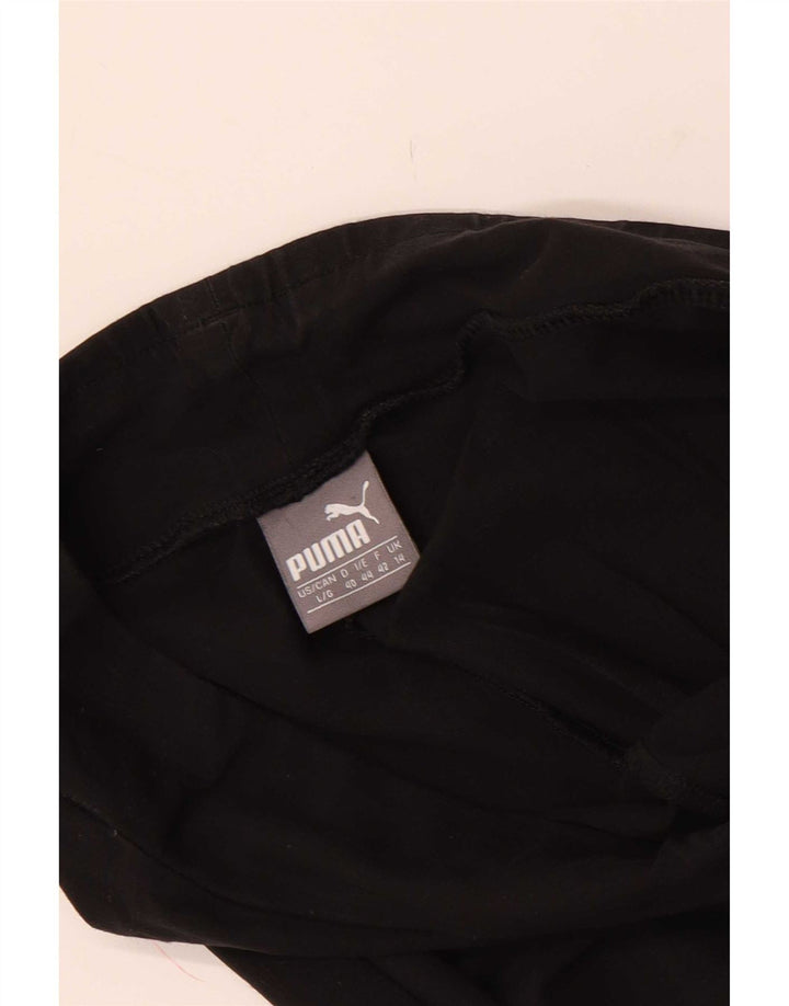 Puma Womens Graphic Leggings UK 14 Medium Black