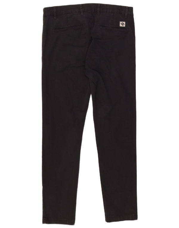 Zara Mens Slim Chino Trousers EU 42 Large W32 L30 Black