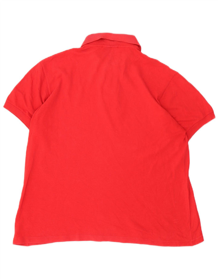 Lacoste Mens Polo Shirt Size 5 Large Red Cotton