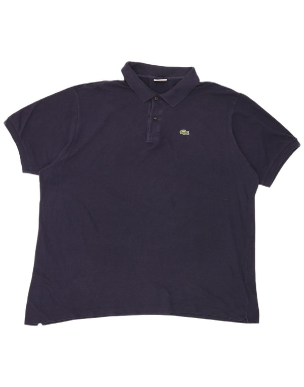 Lacoste Mens Polo Shirt Size 8 3XL Navy Blue Cotton