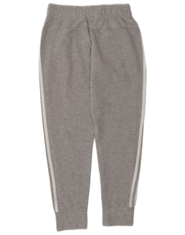 Adidas Boys Tracksuit Trousers Joggers 13-14 Years  Grey Cotton