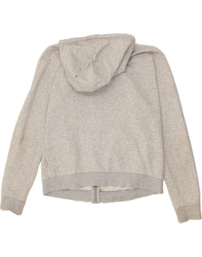 PUMA Womens Zip Hoodie Sweater UK 14 Large Grey Cotton Vintage Puma and Second-Hand Puma from Messina Hembry 