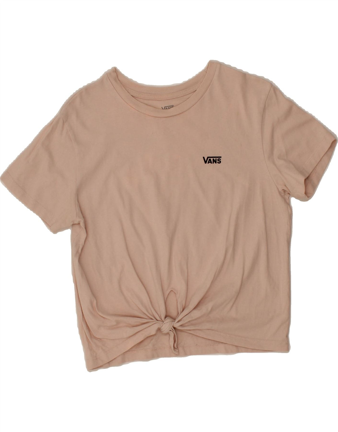 VANS Womens Crop T-Shirt Top UK 10 Small Pink Vintage Vans and Second-Hand Vans from Messina Hembry 