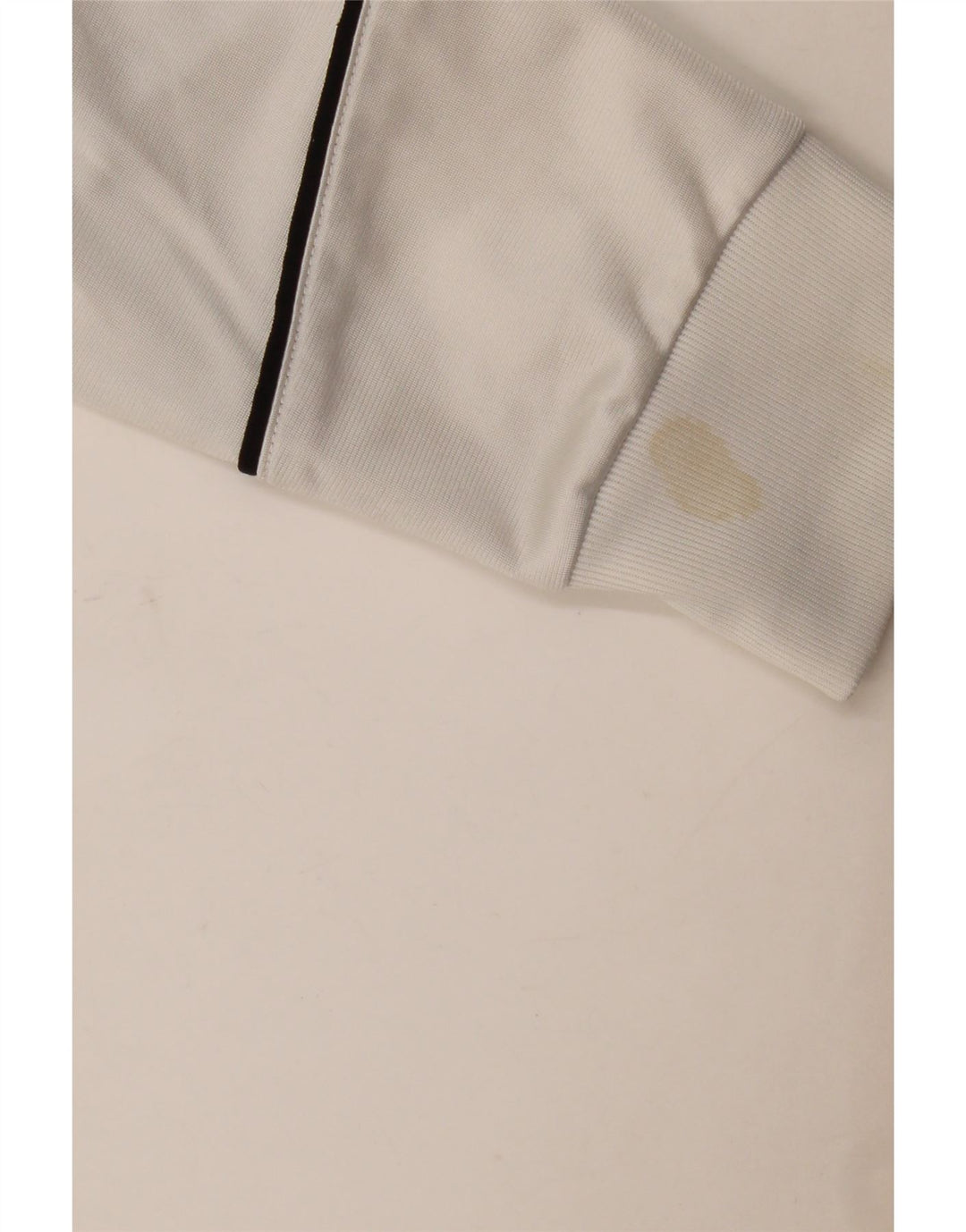 Adidas Mens Tracksuit Top Jacket UK 36/38 Small White Polyester