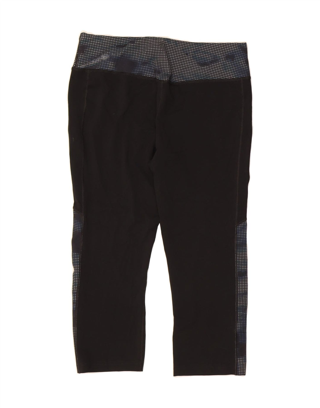 EDDIE BAUER Womens Capri Leggings UK 12 Medium  Black Colourblock Vintage Eddie Bauer and Second-Hand Eddie Bauer from Messina Hembry 