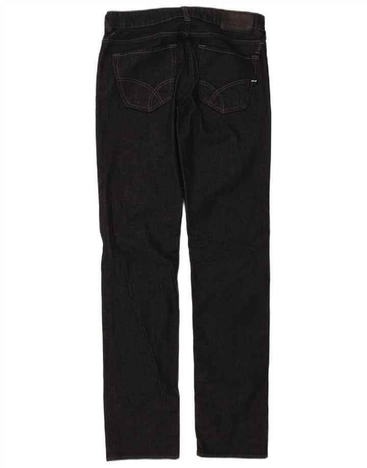 Gas Womens Straight Jeans W32 L34 Navy Blue Cotton