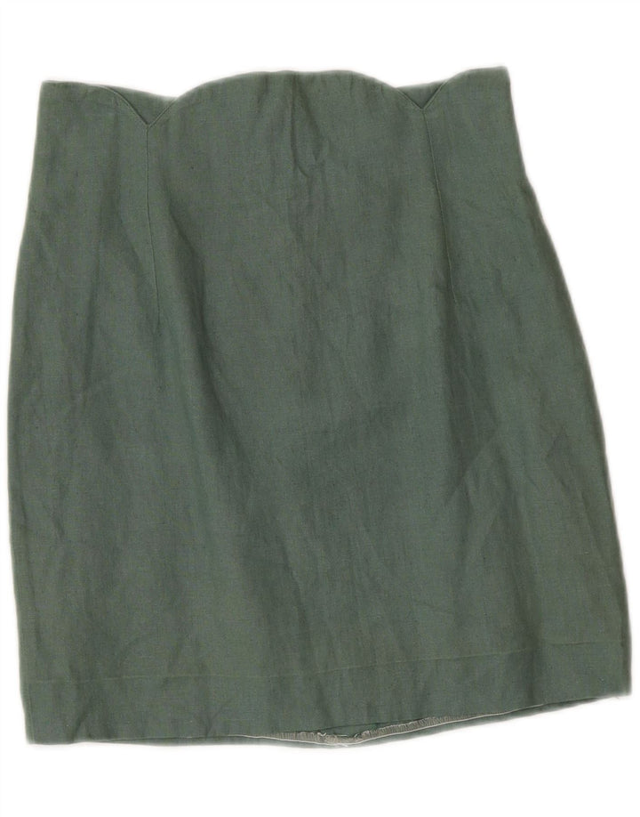 Angelo Santagostino Womens 2 Piece Skirt Set IT 44 Medium W26 Green Designe