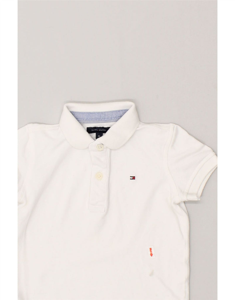 TOMMY HILFIGER Baby Boys Polo Shirt 12-18 Months White | Vintage Tommy Hilfiger | Thrift | Second-Hand Tommy Hilfiger | Used Clothing | Messina Hembry 