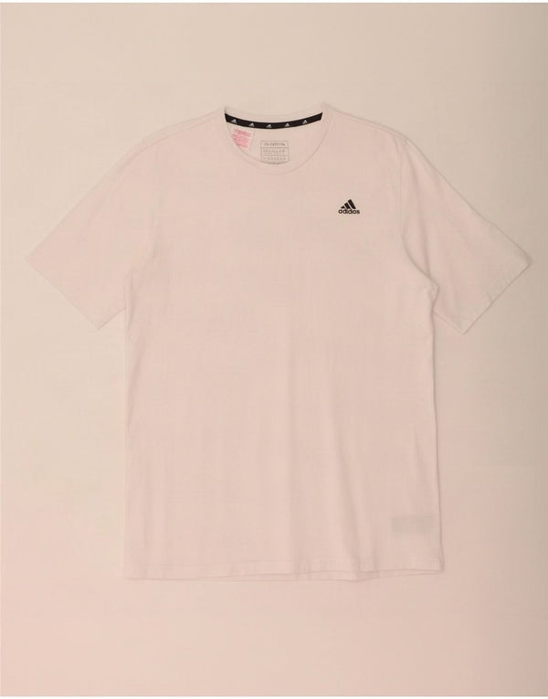 Adidas Boys T-Shirt Top 15-16 Years White Cotton