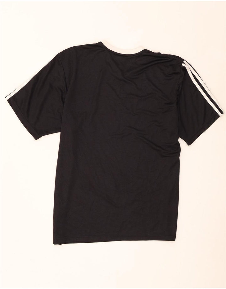 Adidas Mens T-Shirt Top Medium Black Polyester