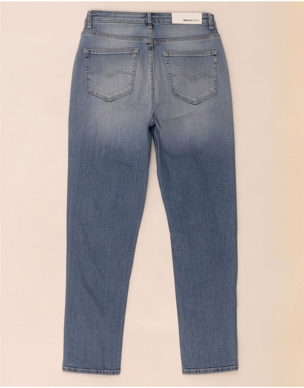 Replay Girls Mom Tapered Jeans 13-14 Years W25 L26 Blue Cotton