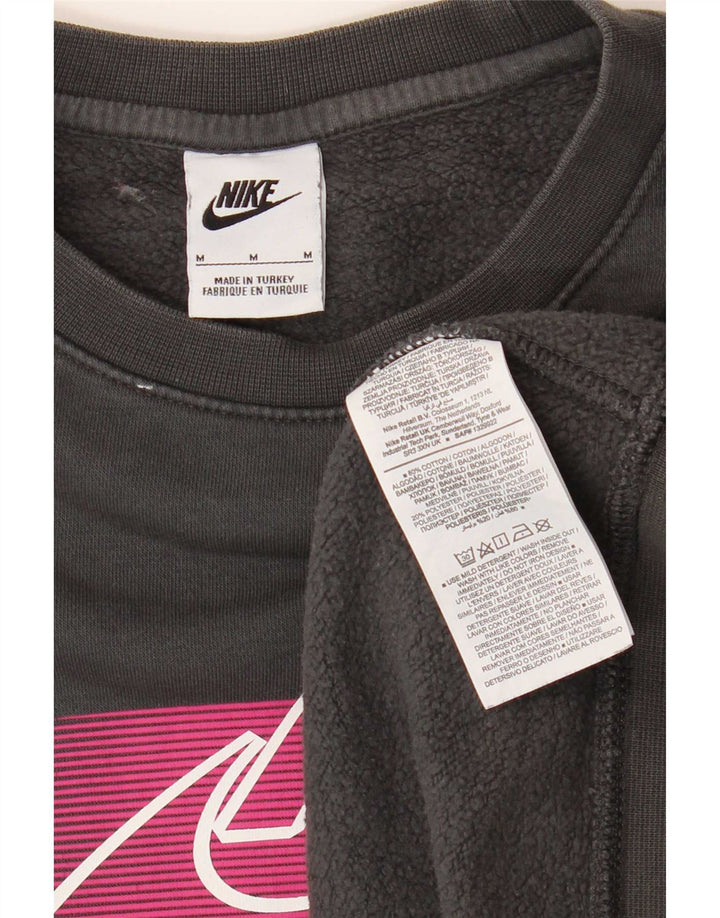 Nike Mens Graphic Sweatshirt Jumper Medium Grey Cotton