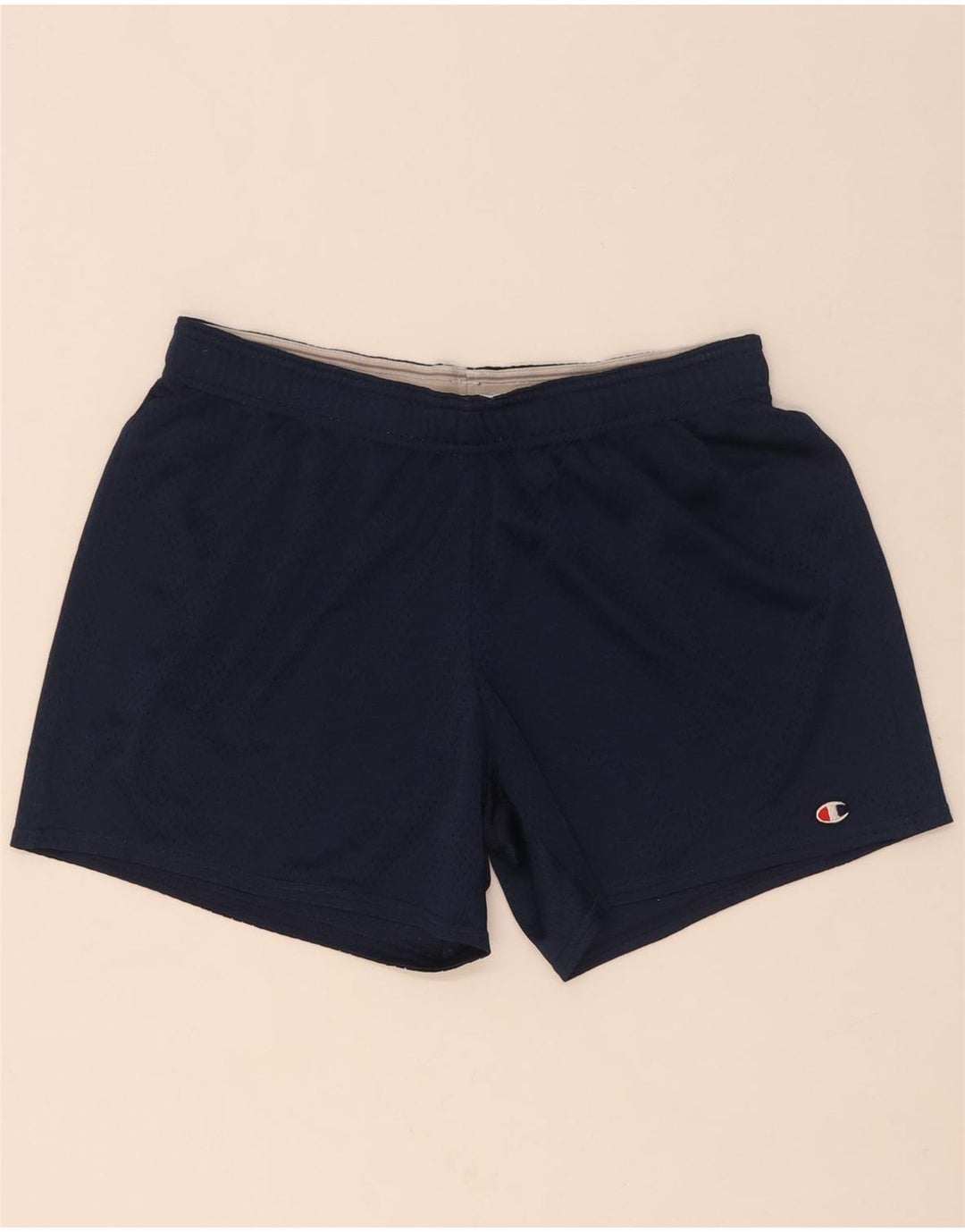 Champion Mens Sport Shorts Medium Navy Blue Polyester