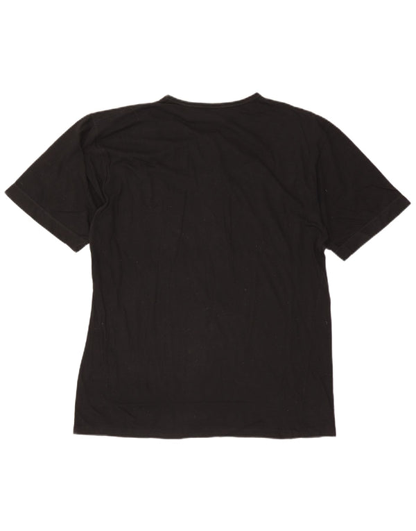 Fila Womens T-Shirt Top UK 14 Large Black