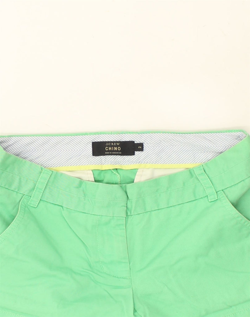 J. CREW Womens Chino Shorts US 2 XS W31 Green Cotton | Vintage J. Crew | Thrift | Second-Hand J. Crew | Used Clothing | Messina Hembry 