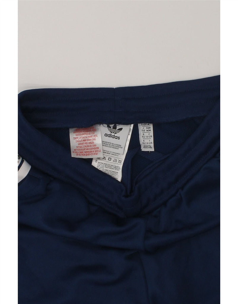 ADIDAS Boys Sport Shorts 11-12 Years Navy Blue Polyester | Vintage Adidas | Thrift | Second-Hand Adidas | Used Clothing | Messina Hembry 