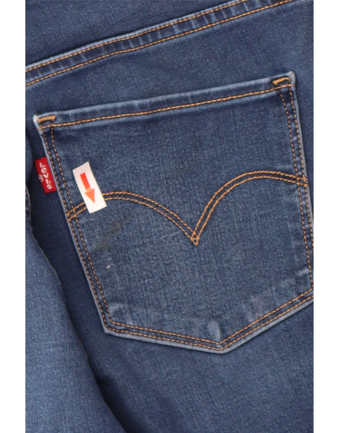 Levi's Womens 314 Shaping Straight Jeans W30 L31 Blue Cotton