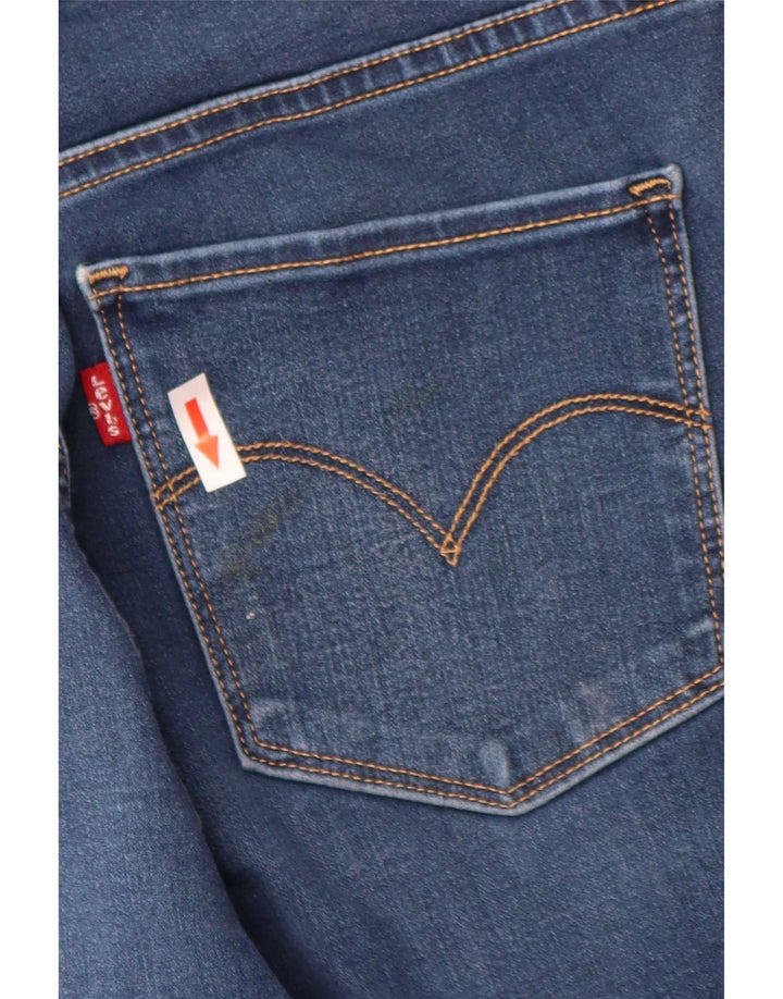 Levi's Womens 314 Shaping Straight Jeans W30 L31 Blue Cotton