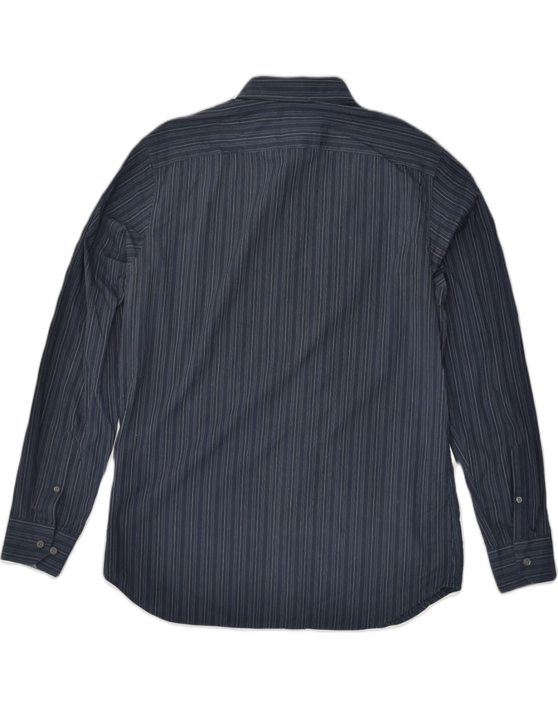 BANANA REPUBLIC Mens Shirt Size 15 15 1/2 Medium Navy Blue Pinstripe | Vintage Banana Republic | Thrift | Second-Hand Banana Republic | Used Clothing | Messina Hembry 