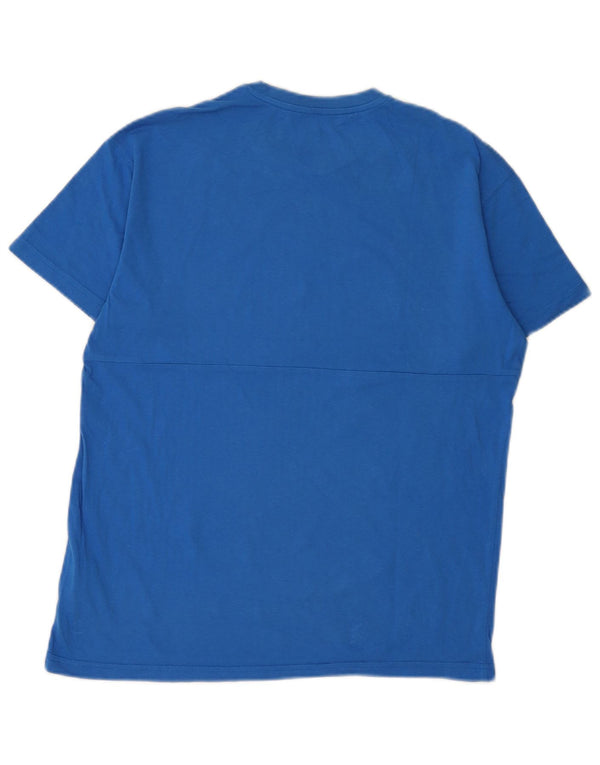 Puma Boys Graphic T-Shirt Top 15-16 Years Blue Cotton