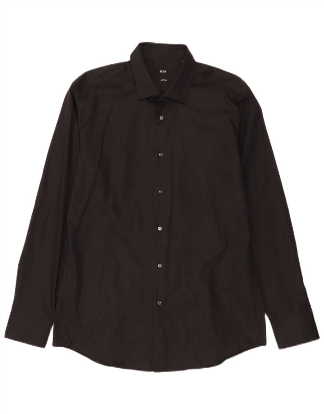 Hugo Boss Mens Slim Fit Shirt Size 41 16 1/2 Large Black