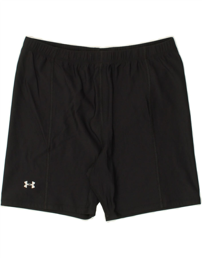UNDER ARMOUR Womens Sport Shorts UK 18 XL Black Nylon | Vintage Under Armour | Thrift | Second-Hand Under Armour | Used Clothing | Messina Hembry 
