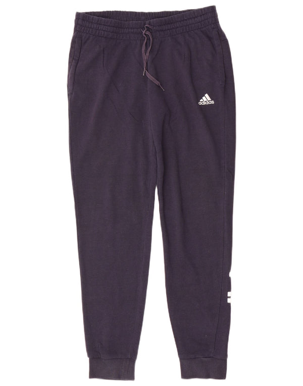 Adidas Womens Graphic Tracksuit Trousers Joggers UK 12/14 Medium Navy Blue