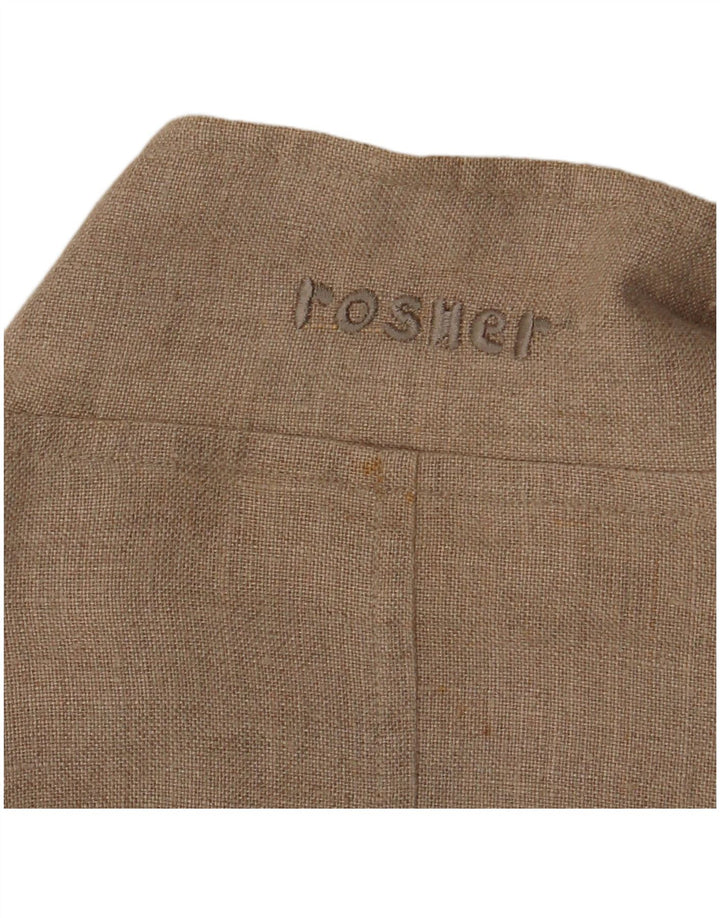 Rosner Mens Bomber Jacket EU 52 XL Beige Linen