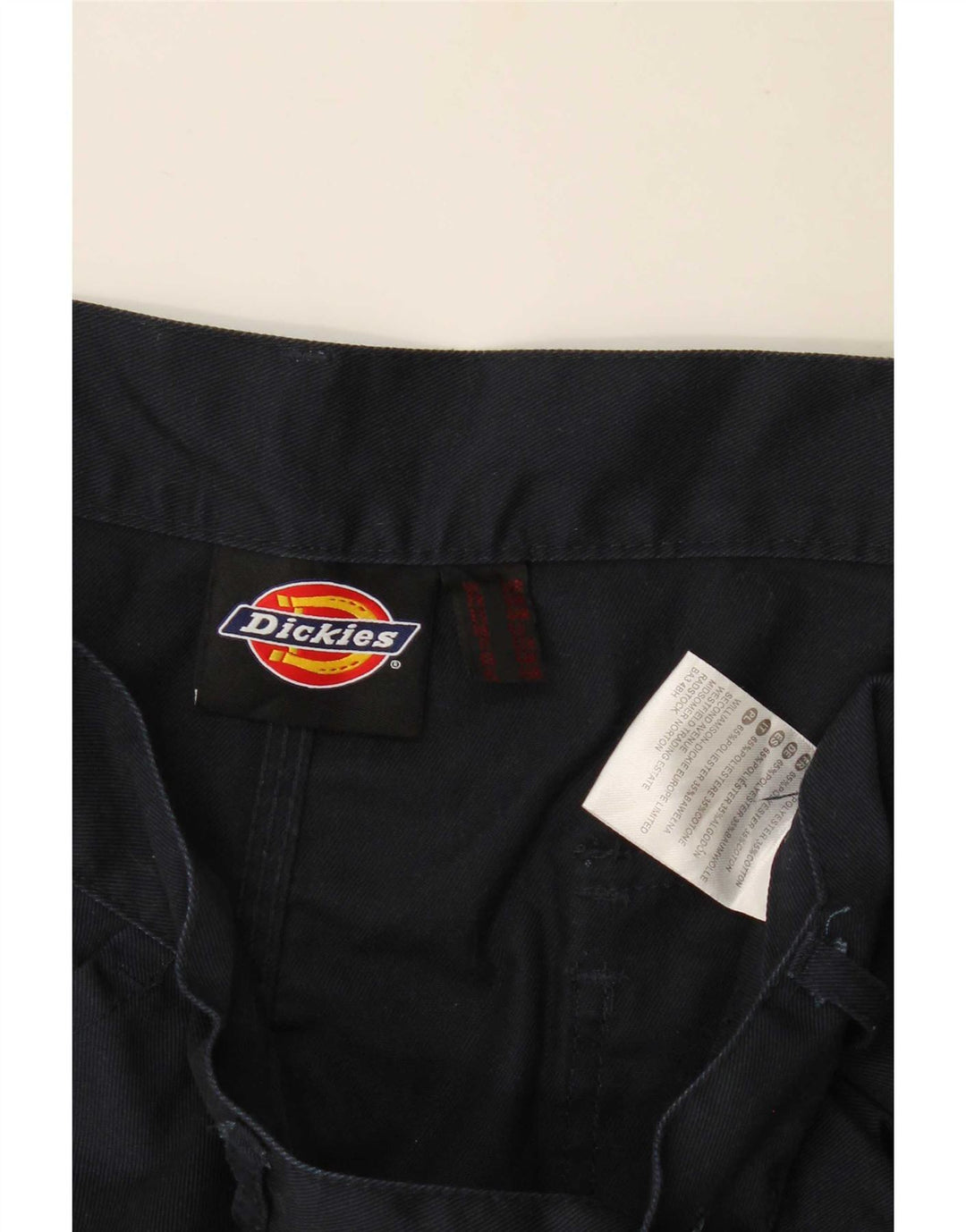 Dickies Mens Straight Cargo Trousers W34 L26 Navy Blue Polyester