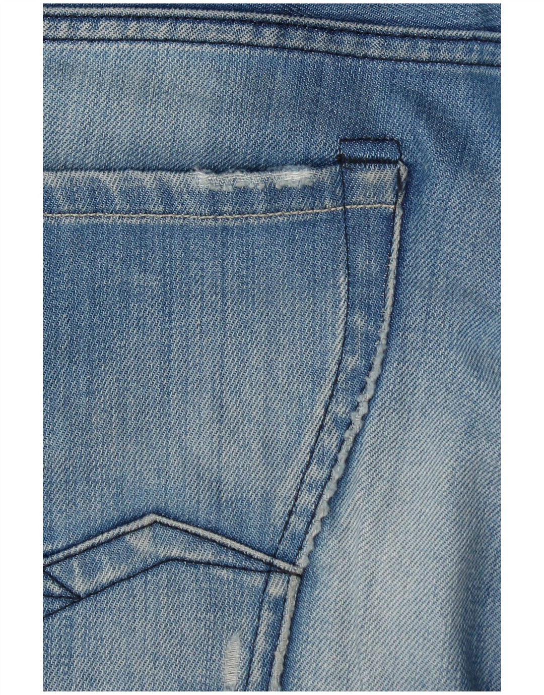Replay Mens Waitom Denim Shorts W33 Large Blue Cotton