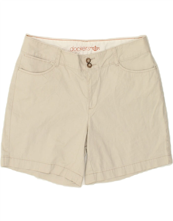 DOCKERS Womens Casual Shorts US 8 Medium W30  Beige Cotton Vintage Dockers and Second-Hand Dockers from Messina Hembry 