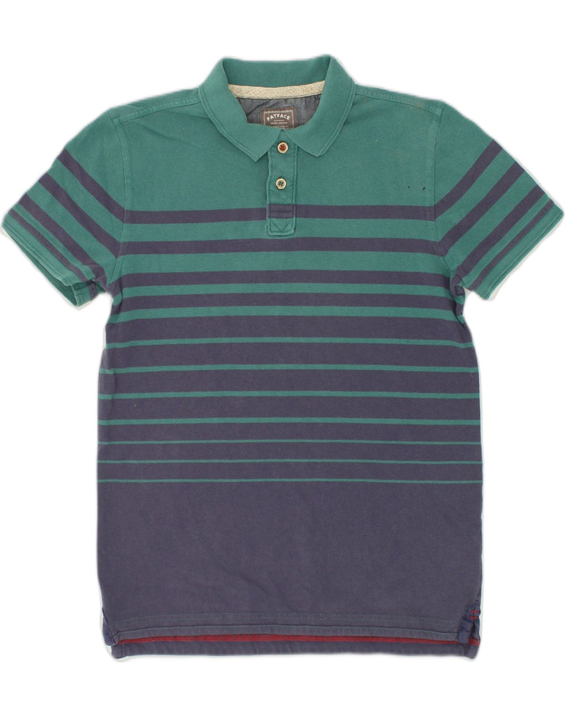 FAT FACE Mens Polo Shirt Small Green Striped Cotton | Vintage Fat Face | Thrift | Second-Hand Fat Face | Used Clothing | Messina Hembry 