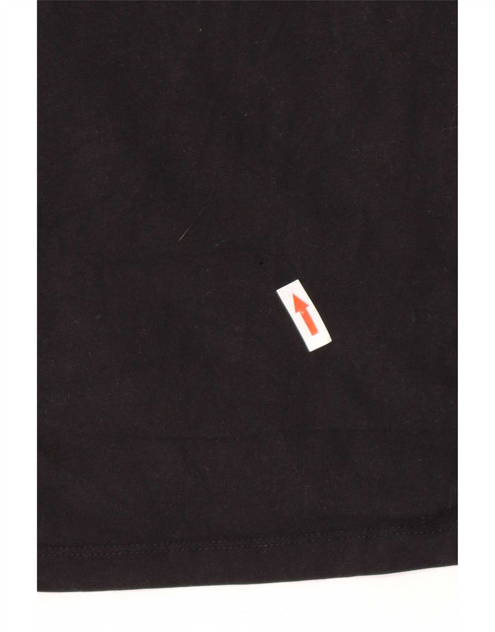 Liu Jo Mens Graphic T-Shirt Top Small Black Cotton