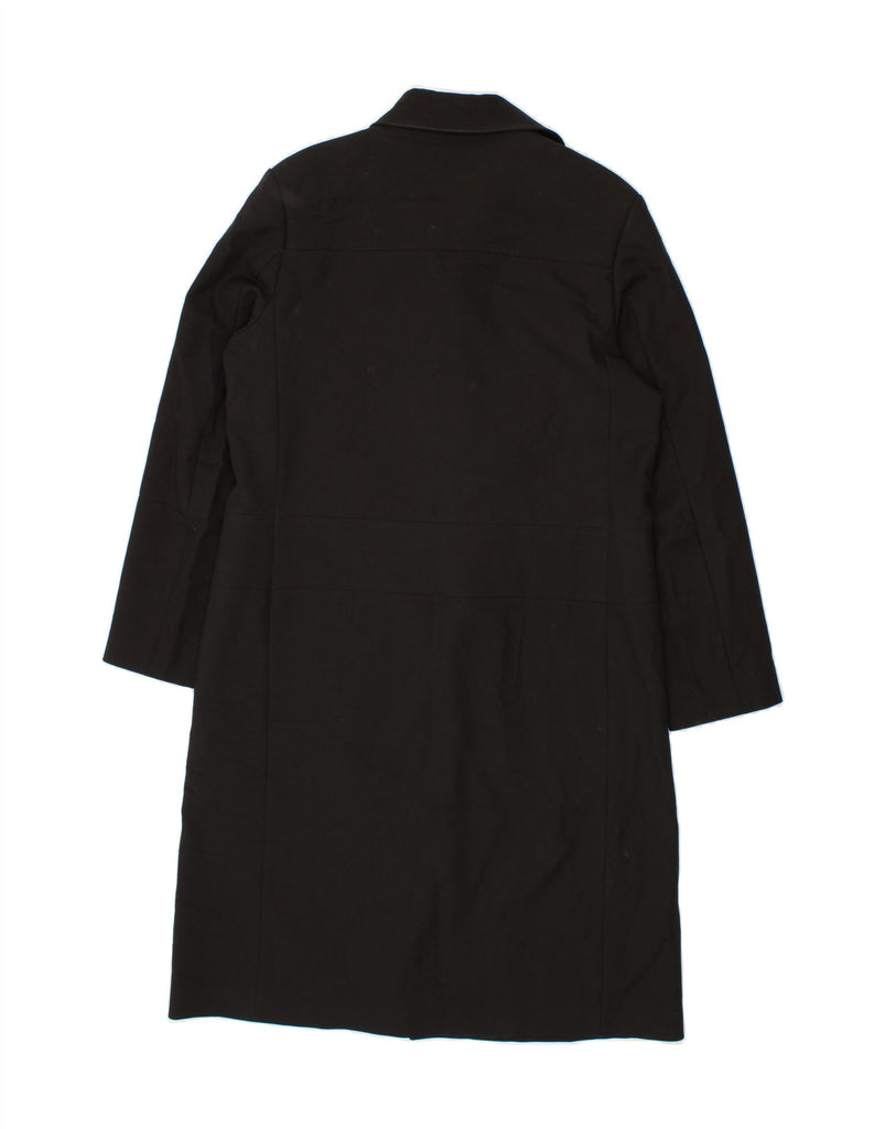 STEFANEL Womens Overcoat IT 48 XL Black Polyester Vintage Stefanel and Second-Hand Stefanel from Messina Hembry 