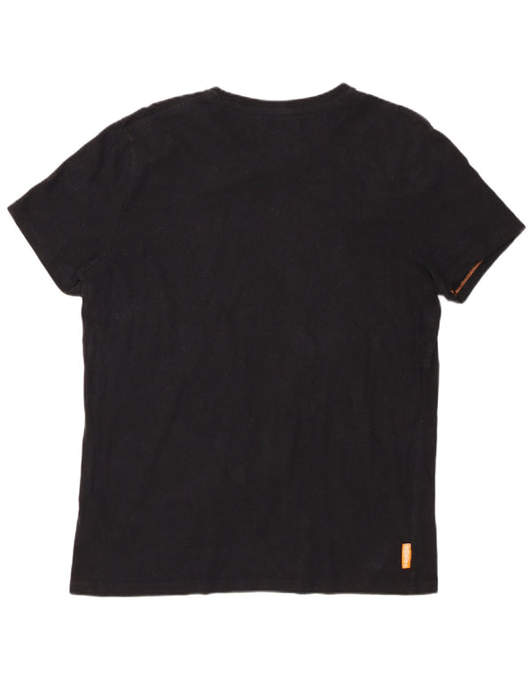 Superdry Mens T-Shirt Top 2XL Black Cotton