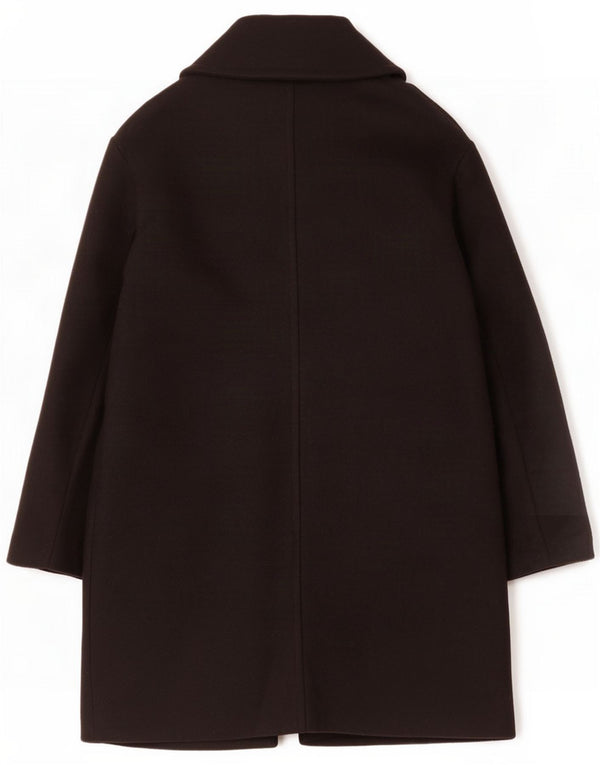 Marks & Spencer Womens Oversized Overcoat UK 10 Small Black Polyester
