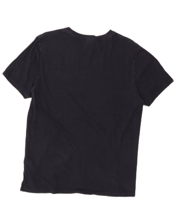 Reiss Mens T-Shirt Top Large Black Cotton