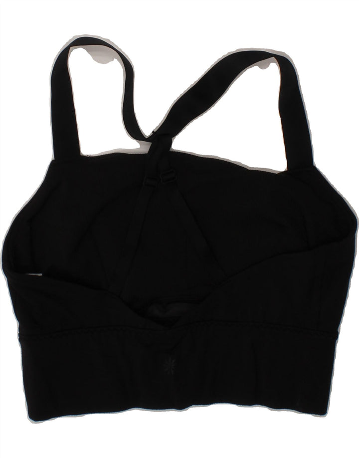 ATHLETA Womens Crop Top UK 8 Small Black Nylon Sports Vintage Athleta and Second-Hand Athleta from Messina Hembry 